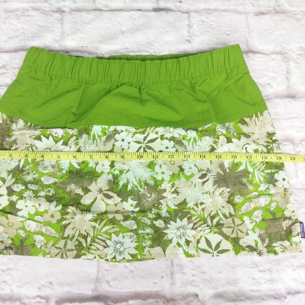Patagonia women's baggies skirt small green tropic - Picture 7 of 8